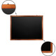 Доска магнитная BRAUBERG 236893 черная, деревянная окрашенная рамка, для мела 90x120