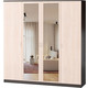 Шкаф комбинированный Шарм-Дизайн Лайт 140х60 венге вяз с зеркалом