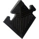 Уголок резиновый MB Barbell для бордюра, чёрный, 12 мм