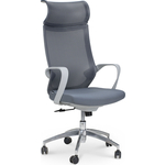 Кресло офисное NORDEN Спэйс gray/ светло-серый пластик/серая сетка/темно-серая ткань