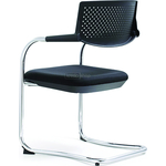 Кресло офисное NORDEN Самба black CF/ хром/черный пластик/черная ткань