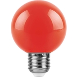 Лампа светодиодная Feron LB-371 25905 E27 3W красный Шар Матовая