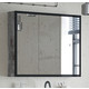 Зеркальный шкаф Corozo Айрон 90 черный/антик (SD-00000282)