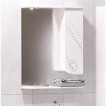 Зеркальный шкаф Corozo Ультра Флора 55/С белый (SD-00000301)