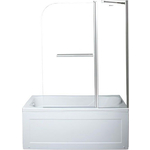 Шторка для ванны Aquanet SG-1200 120х150 прозрачная, хром (209412)