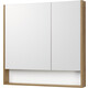 Зеркальный шкаф Акватон Сканди 85 белый/дуб рустикальный (1A252302SDZ90)