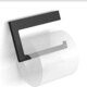 Деражатель туалетной бумаги Langberger без крышки, черный (38043A-BP)