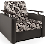 Кресло-кровать Шарм-Дизайн Шарм экокожа шоколад и ромб