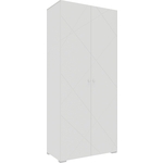 Шкаф комбинированный с 2 дверьми Это мебель Абрис ПМ-332.22 исп.1 белый глянец