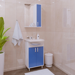 Мебель для ванной Corozo Колор 50 синий/белый