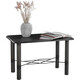 Стол журнальный Мебелик Лючия 4102 серый бетон, серый, дуб крымский состаренный (П0004587)