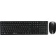 Комплект (клавиатура+мышь) беспроводной Oklick 240M клавиатура:черный, мышь:черный USB беспроводная slim Multimedia (1091253)
