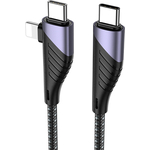 Кабель KUULAA KL-X47 USB Type C - 2 в 1 USB Type C и Lightning (8-pin)