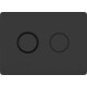 Кнопка смыва Cersanit Accento Circle пластик, черная матовая (63839)