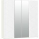 Шкаф комбинированный Сильва НМ 011.45 Summit меренга (ПВХ) белый текстурный