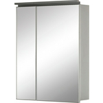Зеркальный шкаф De Aqua Алюминиум 60х76,5 с подсветкой, серебро (261750)