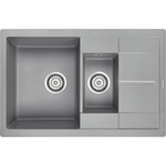 Кухонная мойка Paulmark Feste 77,5х49,5 серый металлик (PM237850-GRM)