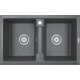 Кухонная мойка Paulmark Zwilling 81х50 графит (PM238150-DG)