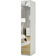 Шкаф для одежды Шарм-Дизайн Комфорт МШ-11 30х60 с зеркалом, белый