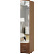 Шкаф для одежды с ящиками Шарм-Дизайн Комфорт МШЯ-11 40х60 с зеркалом, орех