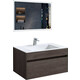 Мебель для ванной Vincea Chiara 80х48 R.Oak, белая раковина