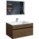 Мебель для ванной Vincea Chiara 80х48 T.Oak, белая раковина