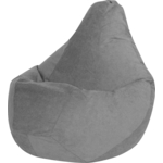 Кресло-мешок DreamBag Серый Велюр XL 125х85