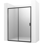 Душевая дверь Ambassador Forsa 110х200 прозрачная, черный (17021217AB)