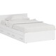 Кровать с ящиками СВК Стандарт 120х200 белый (1024228)