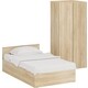 Комплект мебели СВК Стандарт кровать 120х200, шкаф угловой 81,2х81,2х200, дуб сонома (1024337)