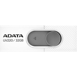 Флеш Диск A-DATA 32Gb UV220 AUV220-32G-RWHGY USB2.0 белый/серый