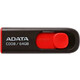 Флеш Диск A-DATA 64Gb Classic AC008 AC008-64G-RKD USB2.0 красный/черный