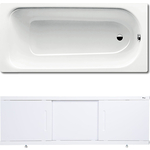 Ванна стальная Kaldewei Saniform Plus 362-1 Easy-Clean 160x70 с экраном Emmy Соната и ножками