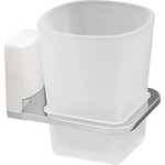 Стакан для ванной Wasserkraft Leine одинарный, белый/хром (K-5028WHITE)