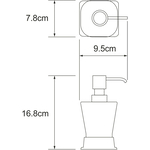 Дозатор для жидкого мыла Wasserkraft Amper черный (K-5499BLACK)