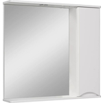 Зеркальный шкаф Runo Афина 80х75 правый, белый (00-00001172)