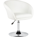 Кресло дизайнерское Dobrin EDISON LM-8600 белый