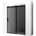 Душевая дверь Ambassador Benefit 150x200 тонированная, черная (19022204HBB)