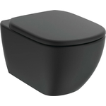 Унитаз подвесной Ideal Standard Tesi AquaBlade с сиденьем микролифт, черный (T0079V3, T3529V3)