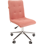 Офисное кресло Chairman 030 Россия ткань Т-26 розовый, хром, без подлокотников (00-07105062)