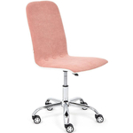 Компьютерное кресло TetChair Кресло RIO флок/кож/зам , розовый/белый, 137/36-01
