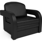 Кресло-кровать Mebel Ars Кармен-2 (черный кожзам)