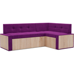 Кухонный диван Mebel Ars Таллин правый угол (фиолет) 190х83х120 см