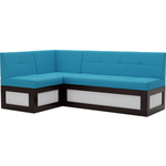 Кухонный диван Mebel Ars Нотис левый угол (синий) 207х82х132 см