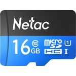 Карта памяти NeTac MicroSD card P500 Standard 16GB, retail version w/SD adapter
