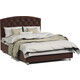 Кровать двуспальная с подъемным механизмом Шарм-Дизайн Премиум 140 велюр Дрим шоколад