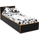 Кровать МДК Black 100х200 Оранж (BL - КР10О)