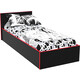 Кровать МДК Black 100х200 Красный (BL - КР10К)