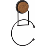 Полотенцедержатель Fixsen Magic Wood кольцо, черный/дерево (FX-46011)