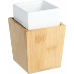 Стакан для ванной Fixsen Wood белый/дерево (FX-110-3)